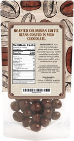 Close up of handmade milk chocolate espresso beans