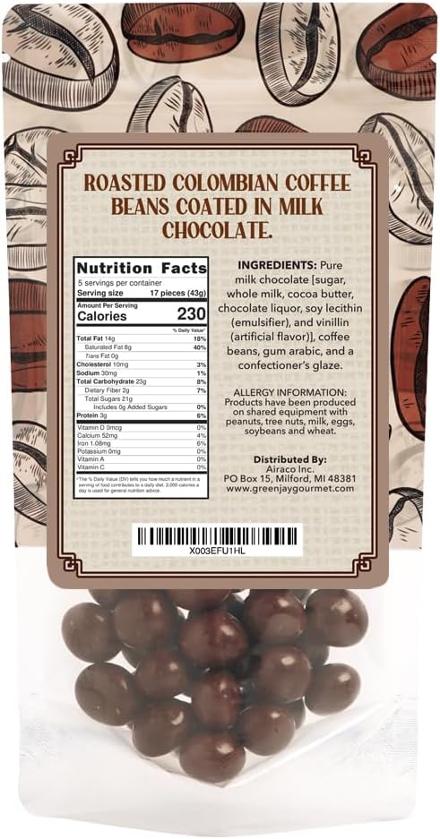 Close up of handmade milk chocolate espresso beans