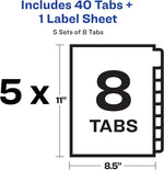 Professional presentation organization dividers