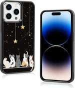 Black Cute Cat Iphone 12/12pro Case - 6.1 Inch Cute Cat Iphone Case, Non-Slip Pattern Design and Shock Absorption, Soft Silica Gel Frame Support Black Phone Case for Teen Girls and Sisters... - Image 9
