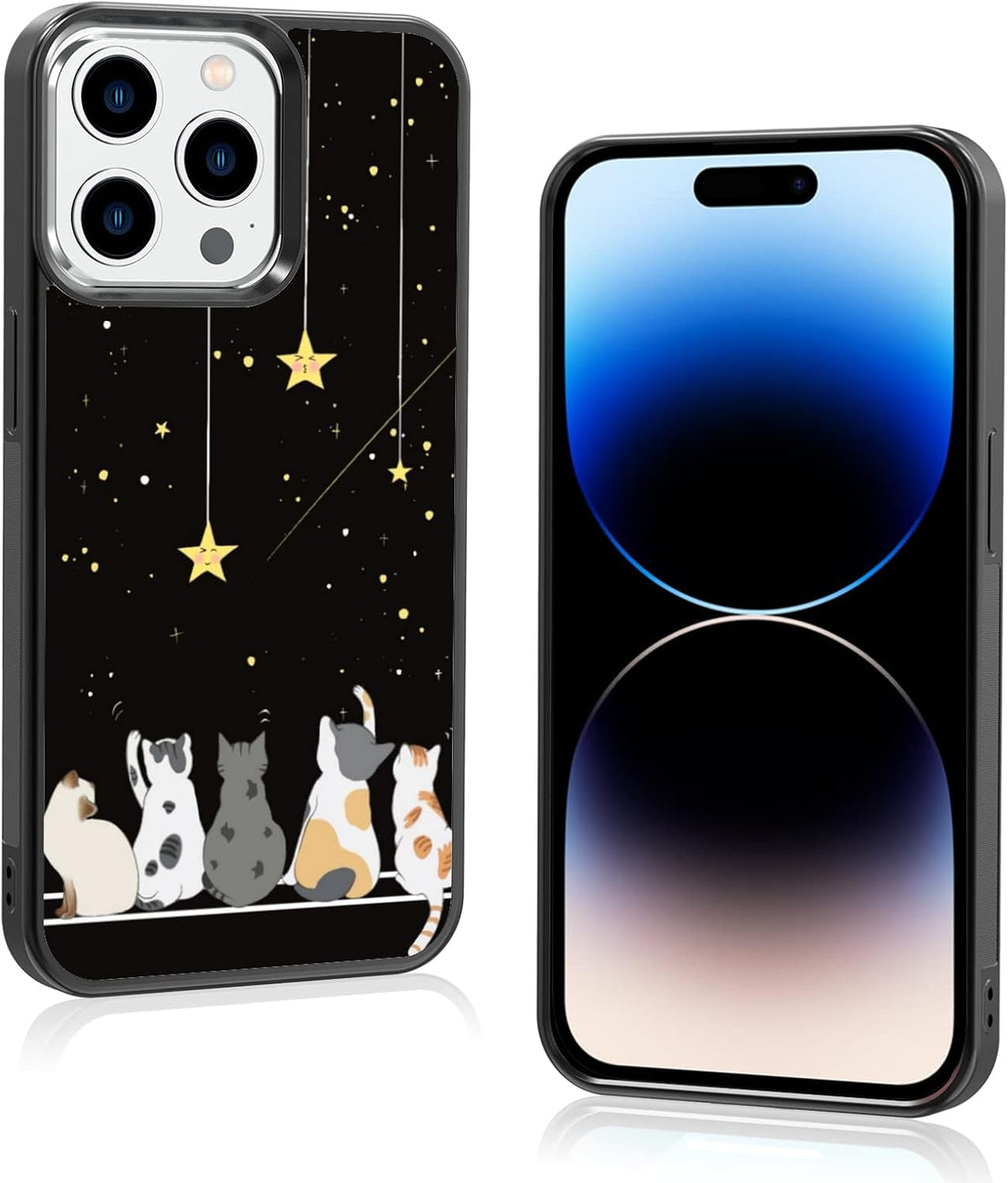 Black Cute Cat Iphone 12/12pro Case - 6.1 Inch Cute Cat Iphone Case, Non-Slip Pattern Design and Shock Absorption, Soft Silica Gel Frame Support Black Phone Case for Teen Girls and Sisters... - Image 9