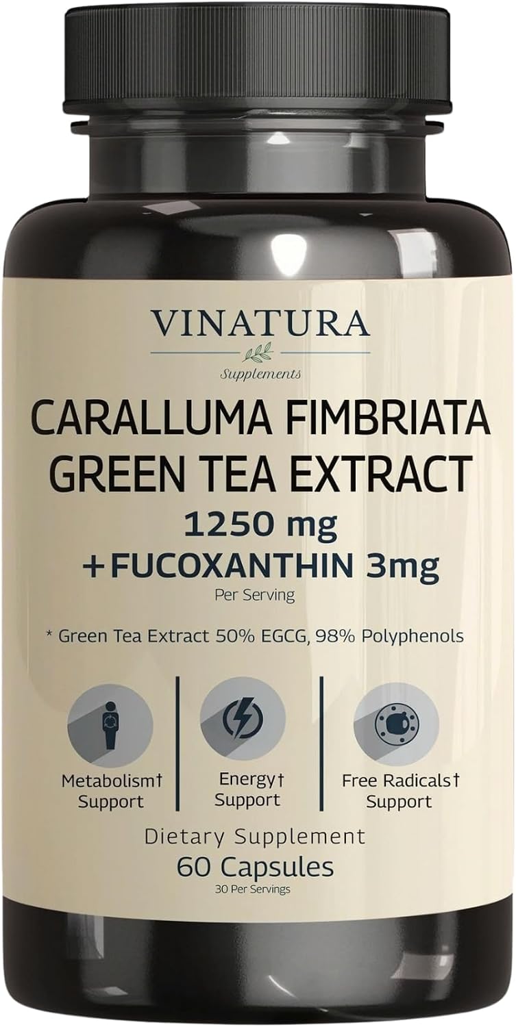 Vinatura Caralluma Fimbriata 1250mg supplement bottle front view