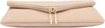 FashionPuzzle faux leather clutch interior compartments