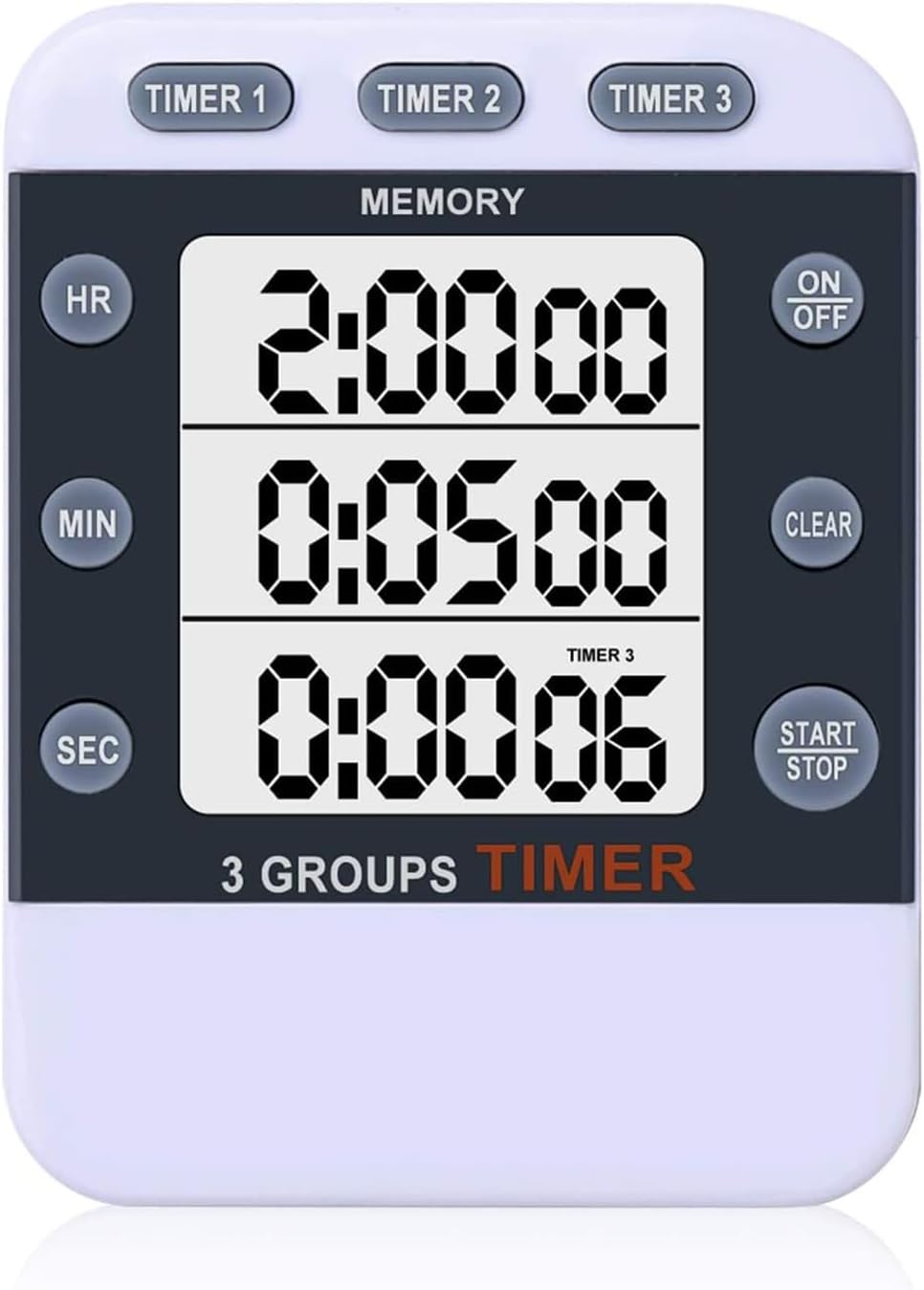 Digital Dual Kitchen Timer, Multiple Channels Countdown Timer - Image 1