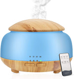 Daroma essential oil diffuser front view with light wood finish