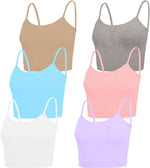 NEWITIN 4 Pack Spaghetti Strap Camisole Top Adjustable Strap Tank Top for Women - Image 12