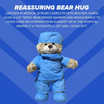 Close-up of ZZZ Bears nurse medical outfit and booties