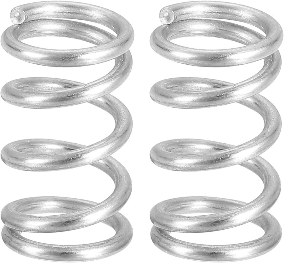 uxcell 2Pcs Compression Springs, 1mm Wire Diameter x 8mm OD x 50mm Length 304 Stainless Steel Extension Spring Ballpoint Pen Pressure Springs for Shop Home Repairs, Silver - Image 11