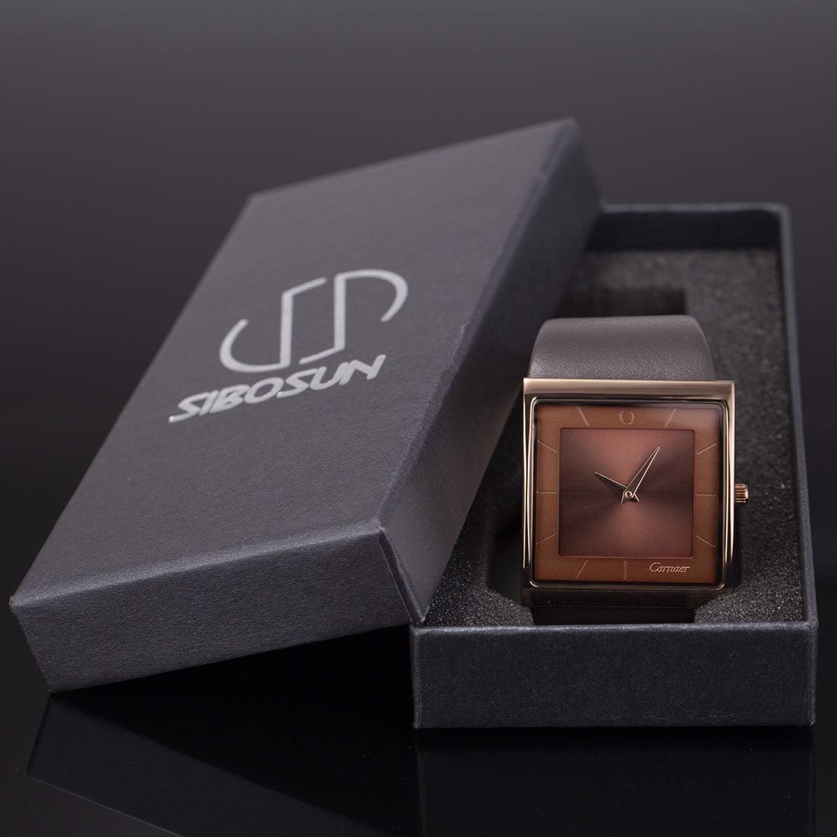 SIBOSUN fashion quartz watch worn on wrist