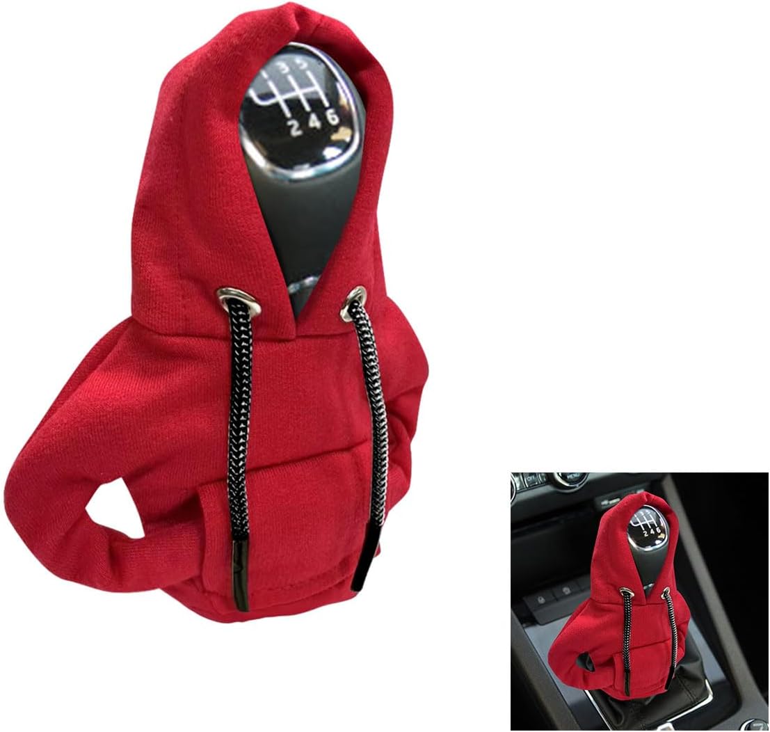 JOYCOURT Car Gear Shift Hoodie Auto Shifter Knob Cover, Orange | Nylon Fashionable Mini Hoodie Decoration, Cute Gadgets, Universal Car Interior Accessories, Fit for Manual and Automatic Cars - Image 13