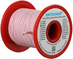 BNTECHGO 16 gauge silicone wire pink spool front view