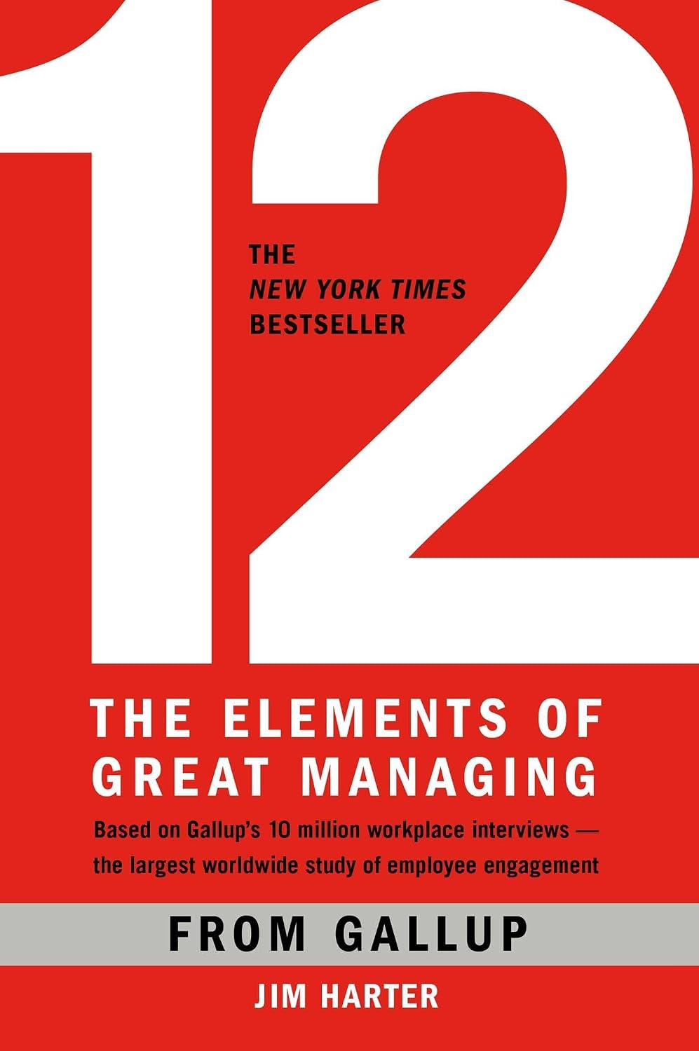 Gallup 12 The Elements of Great Managing hardcover front view business book
