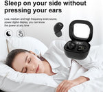 MSHUKCOE SK19 wireless earbuds close up of soft silicone tip