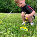 Toddler playing with Liberry indoor outdoor golf sports set