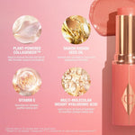 Charlotte Tilbury Unreal Healthy Glow Blush Stick showing the twist up cream mechanism.
