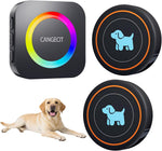 Dog Door Bell for Potty Training to Go Outside, Wireless Doggie Doorbell for Dogs, Puppy Training Bell with Touch Button, IP65 Waterproof, 1000ft Range, 55 Chimes & Adjustable Volume (2 Buttons-White) - Image 10
