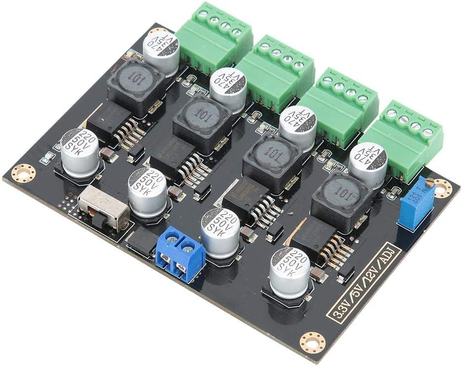 LM2596 chip power supply module side perspective