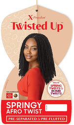 Outre 16 inch spring twist hair color 1B display