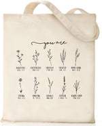 Canvas Christian Tote Bags Bible Faith Friend Birthday Gifts Graphic Totes Sunday Church Bag - Image 15