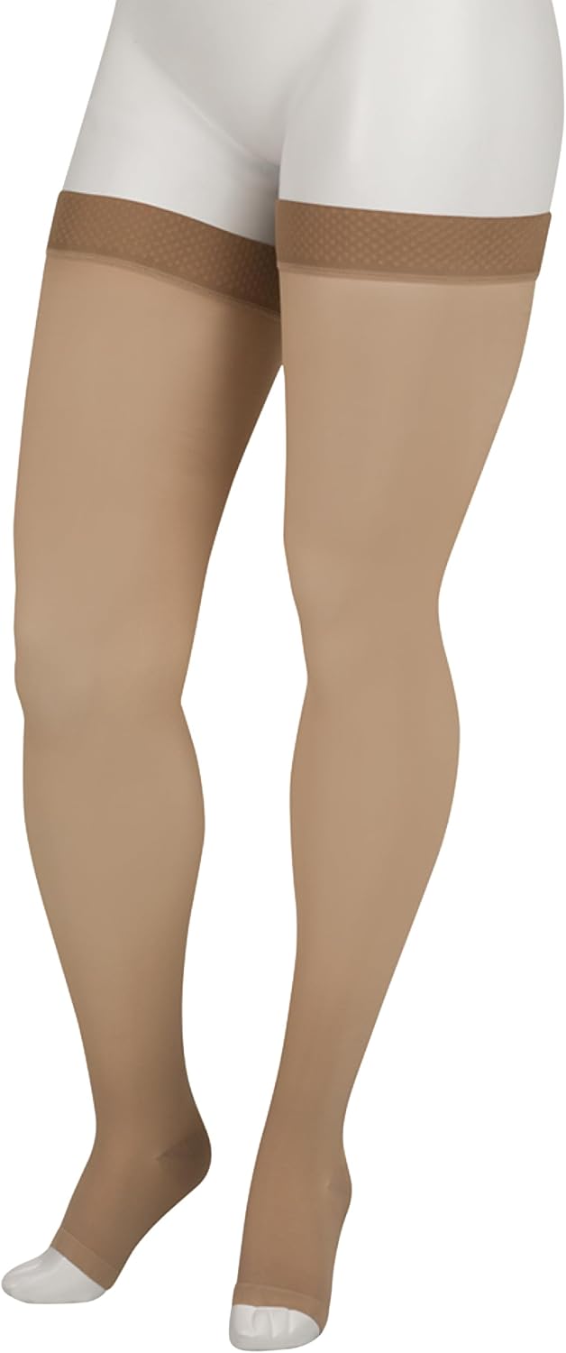 Juzo Basic thigh-high compression stocking front view packaging