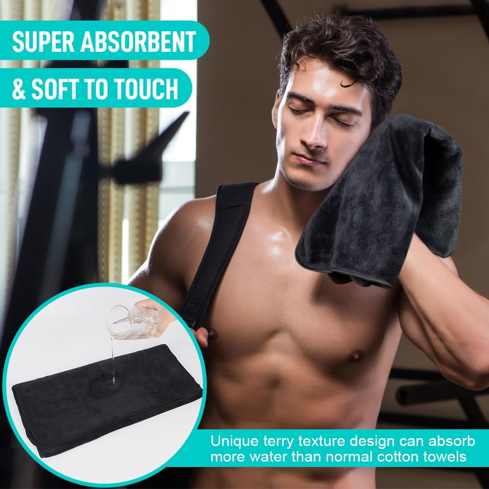 Sinland fitness towel rolled in gym bag
