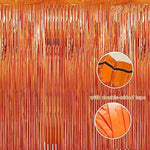 Birthday party stage setup using Yighaw metallic fringe curtains.