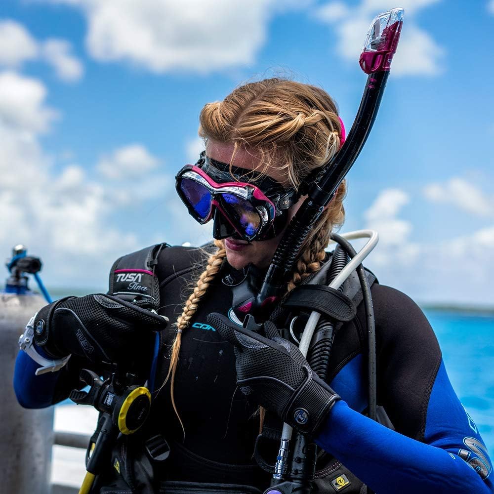 TUSA SP-0101 Hyperdry Elite II Scuba Diving Snorkel flexible lower tube