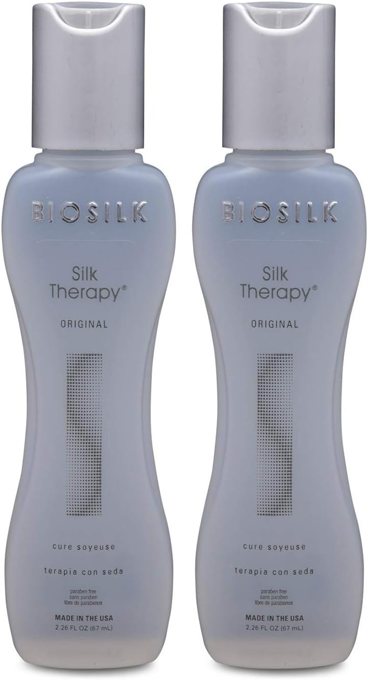 BioSilk Silk Therapy Cure front view hair serum bottle