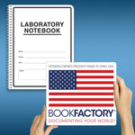 BookFactory chemistry notebook open flat display
