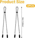 Salbsever windproof chin straps with cord locks