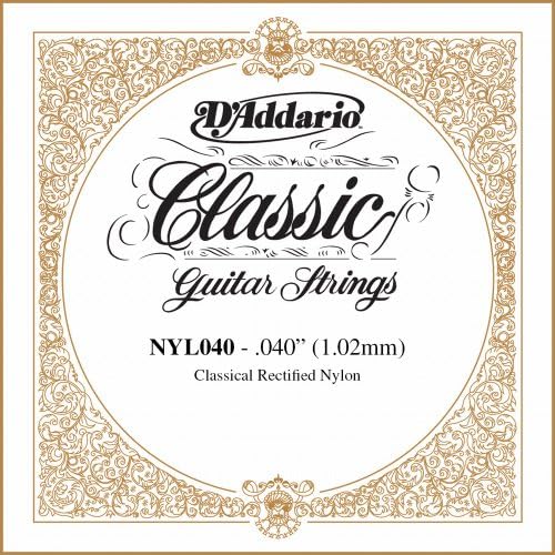 D'Addario NYL040 .040 gauge single string close up view