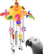 KATUMO parrot foraging toy filled with treats for bird enrichment