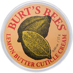 Burt's Bees Lemon Butter Cuticle Cream 0.6 Ounce tin front view for intensive nail care