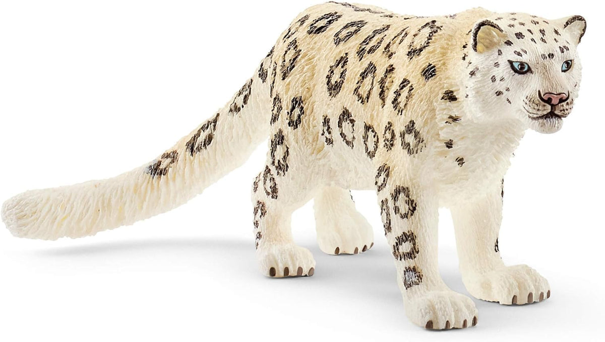 Schleich Wild Life snow leopard toy collection display