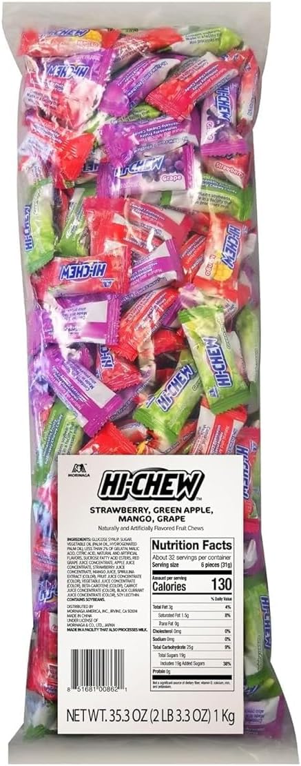 HI-CHEW Variety Mix, Pack of 6 Bags - 17 Flavor Assort Sweet and Sour Chewy Candy, Unique Fun Soft - Immensely Juicy Fruity Candy Flavors - Individually Wrapped for Sharing - Image 13