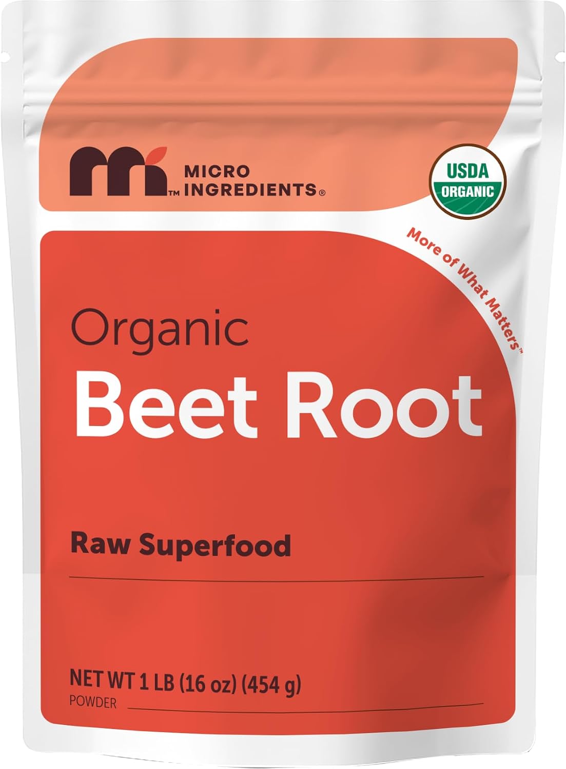 Micro Ingredients organic beet root powder bulk pouch design overview