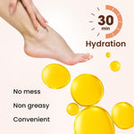 Close up of foot skin texture after using Bloomora mask