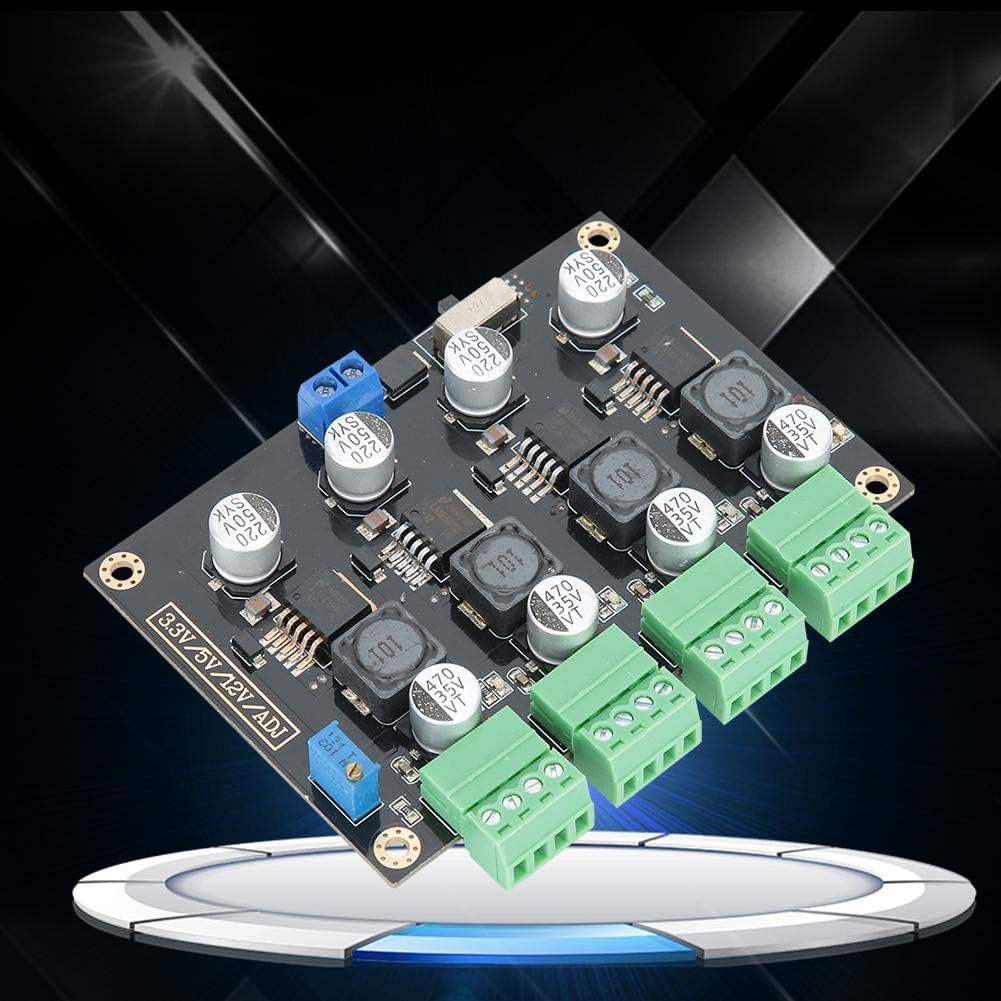 Adjustable voltage output converter circuit board close up