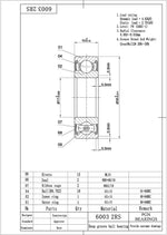 PGN 17x35x10mm ball bearing packaging pack of ten