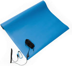 Dual layer construction showing blue dissipative and black conductive layers