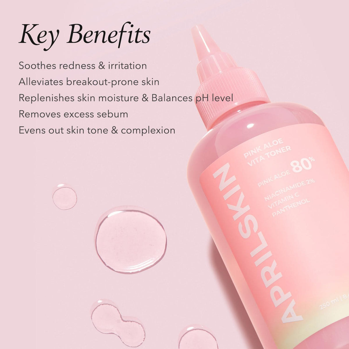 APRILSKIN Pink Aloe skincare set for calming facial redness