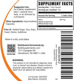 BulkSupplements Rutin vegetable capsules label details