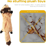 FIREOR dog squeak toys five piece set demonstrating safe mess free play without internal plush filling