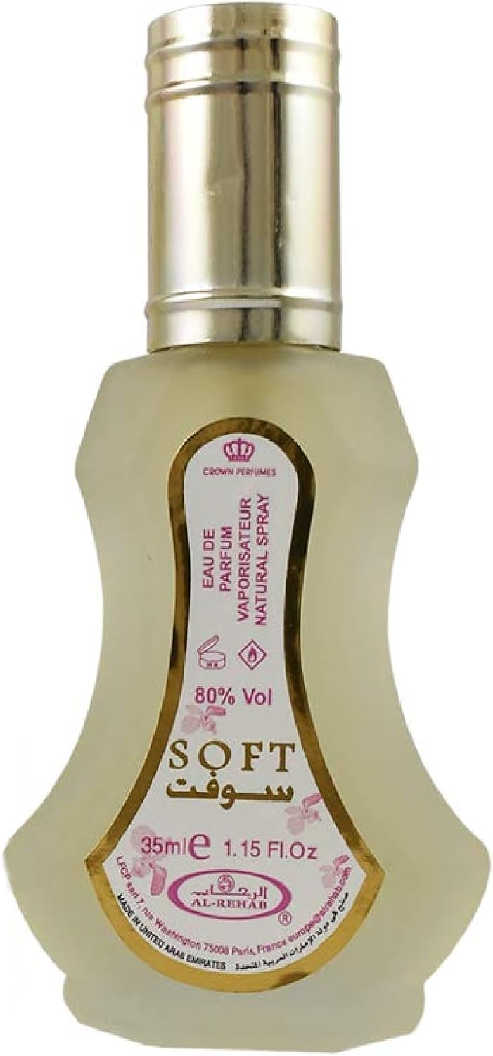 Al Rehab Soft Eau de Parfum spray front view bottle design