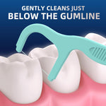 Vinsulla mint floss picks extra strong polymer fiber detail
