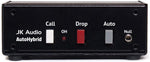 JK Audio AutoHybrid front panel view showing call and drop buttons