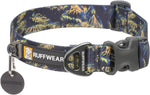 Ruffwear Front Range collar branding and green ombré pattern