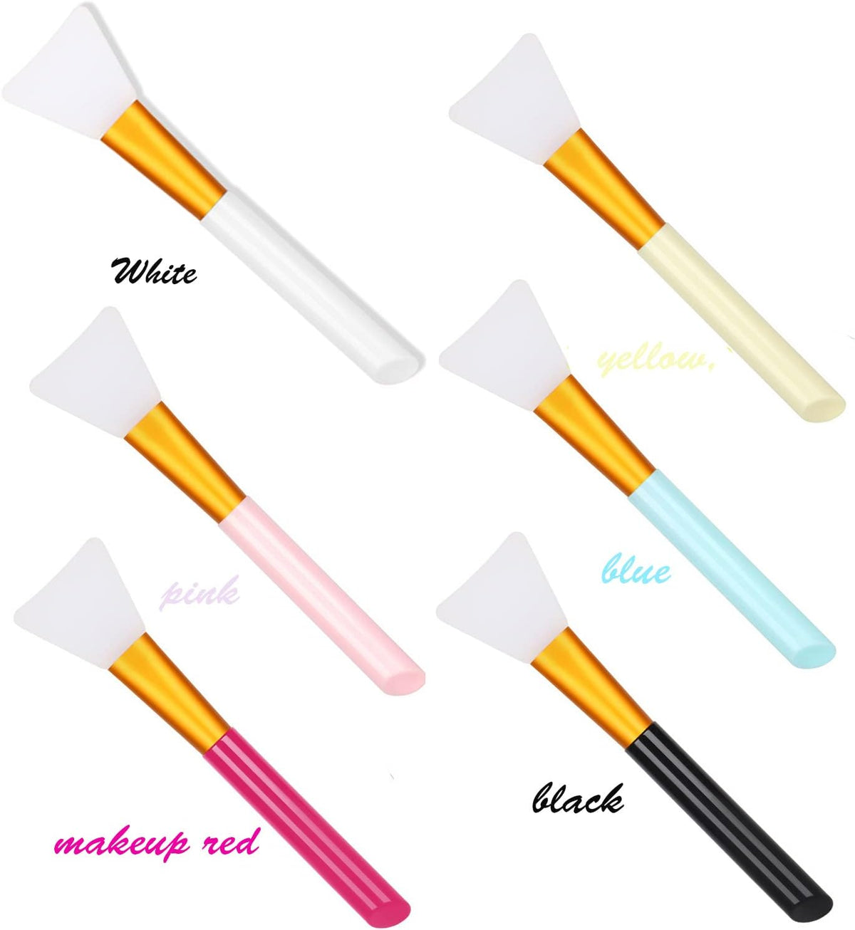 AQSXO 12 pieces silicone brush set for skincare application