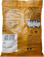Two bags of Bristows of Devon luxury vanilla flavored handmade fudge displayed on a table.