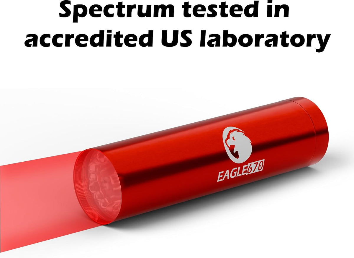 Eagle670 handheld deep red light torch in use